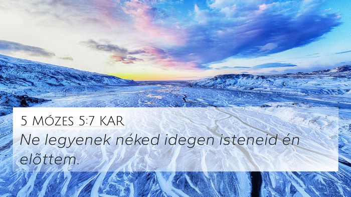 5 Mózes 5:7 KAR Bible Verse Image