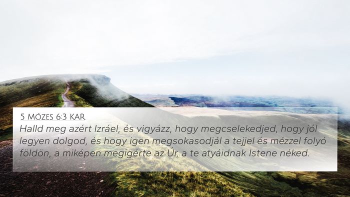 5 Mózes 6:3 KAR Bible Verse Image