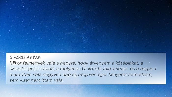 5 Mózes 9:9 KAR Bible Verse Image