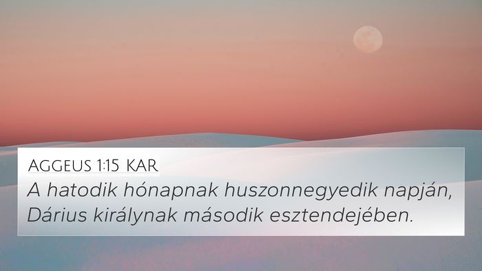 Aggeus 1:15 KAR Bible Verse Image