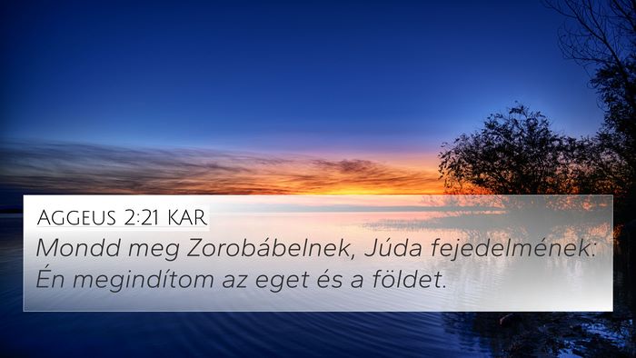 Aggeus 2:21 KAR Bible Verse Image