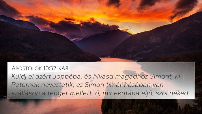 Apostolok 10:32 KAR Bible Verse Image