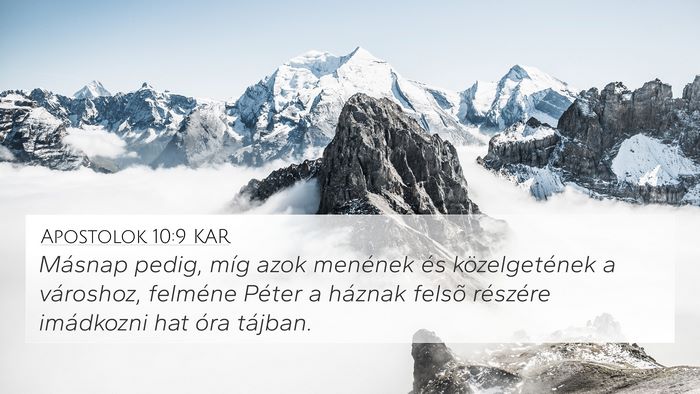 Apostolok 10:9 KAR Bible Verse Image