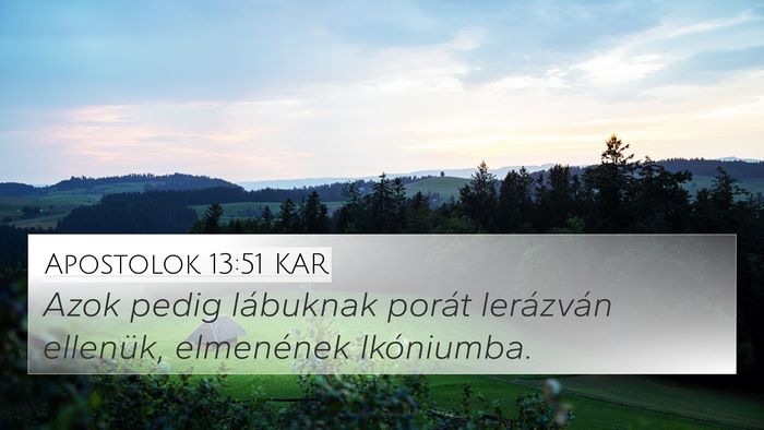 Apostolok 13:51 KAR Bible Verse Image