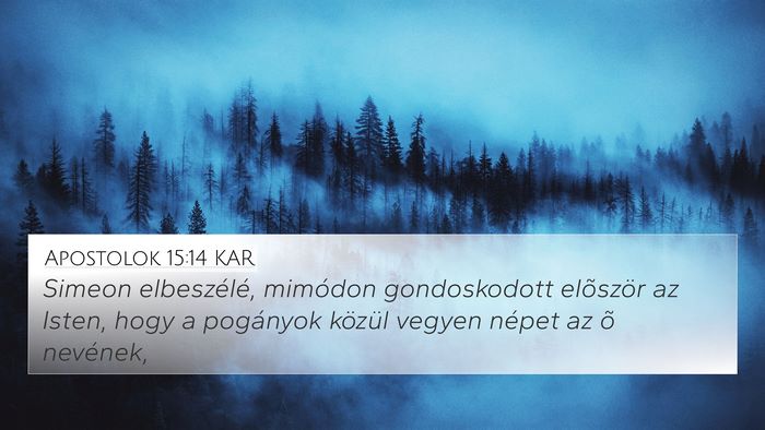 Apostolok 15:14 KAR Bible Verse Image