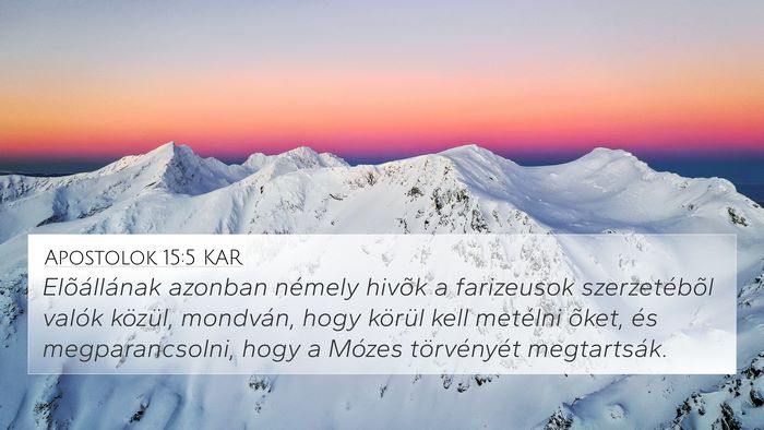Apostolok 15:5 KAR Bible Verse Image