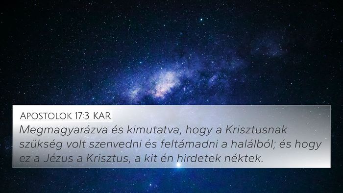 Apostolok 17:3 KAR Bible Verse Image