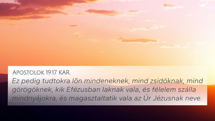 Apostolok 19:17 KAR Bible Verse Image