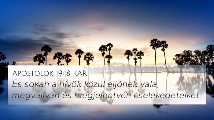 Apostolok 19:18 KAR Bible Verse Image