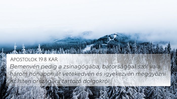 Apostolok 19:8 KAR Bible Verse Image