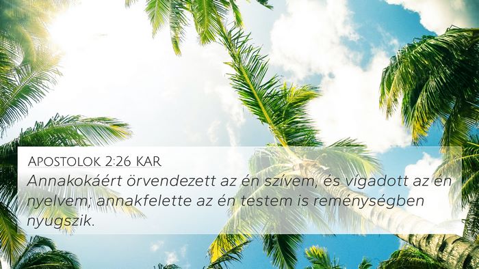 Apostolok 2:26 KAR Bible Verse Image