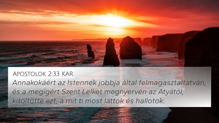 Apostolok 2:33 KAR Bible Verse Image