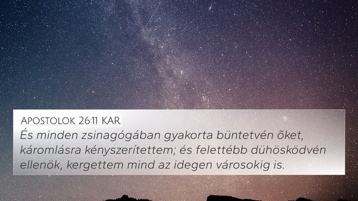 Apostolok 26:11 KAR Bible Verse Image