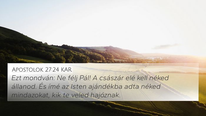 Apostolok 27:24 KAR Bible Verse Image