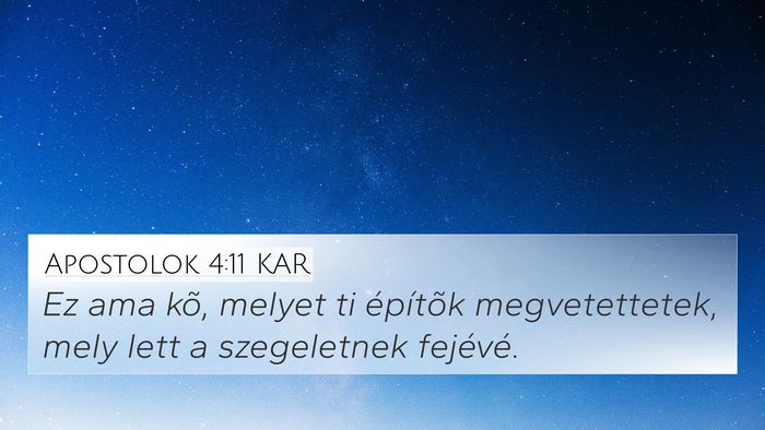 Apostolok 4:11 KAR Bible Verse Image
