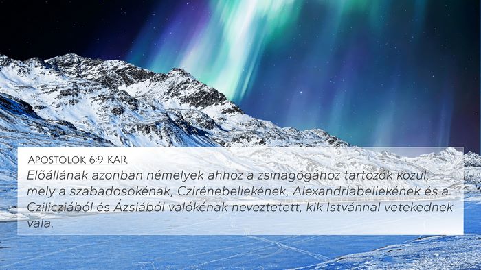 Apostolok 6:9 KAR Bible Verse Image