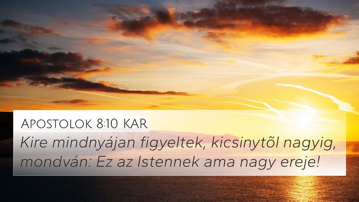 Apostolok 8:10 KAR Bible Verse Image