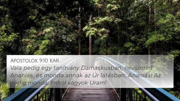 Apostolok 9:10 KAR Bible Verse Image