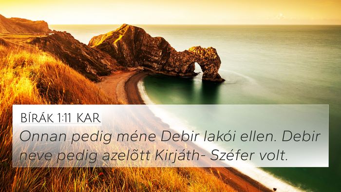 Bírák 1:11 KAR Bible Verse Image