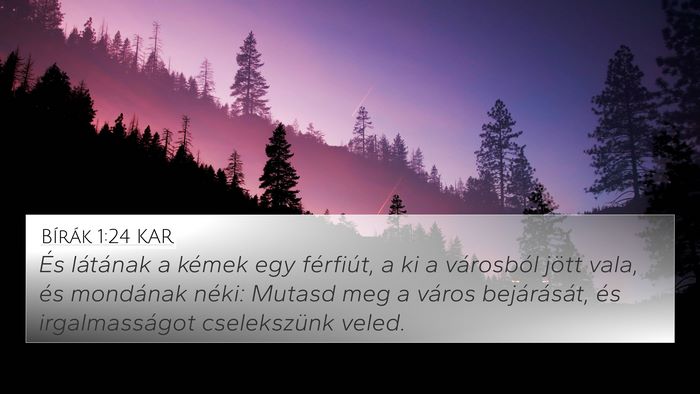 Bírák 1:24 KAR Bible Verse Image