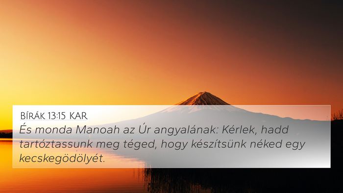 Bírák 13:15 KAR Bible Verse Image