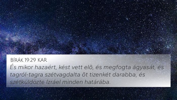 Bírák 19:29 KAR Bible Verse Image