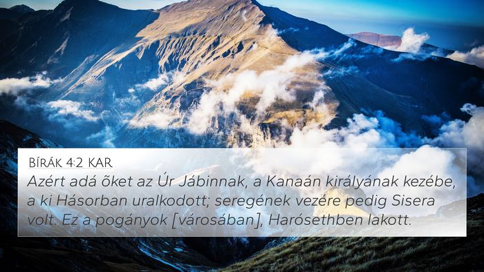 Bírák 4:2 KAR Bible Verse Image