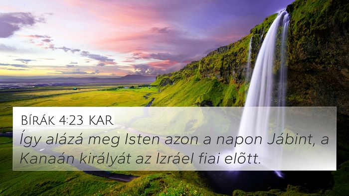 Bírák 4:23 KAR Bible Verse Image