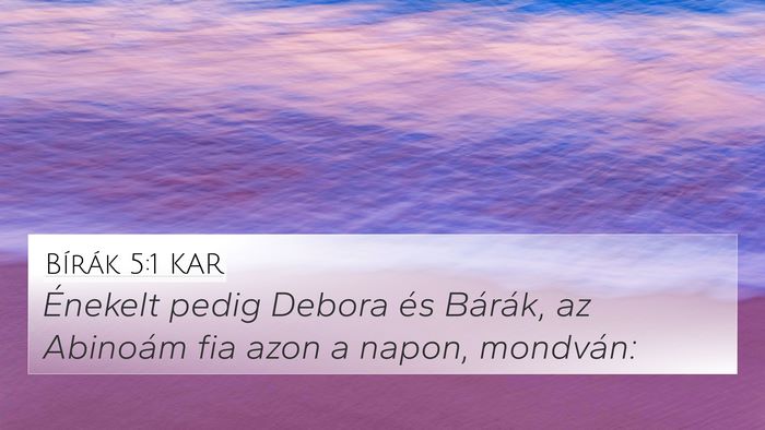 Bírák 5:1 KAR Bible Verse Image