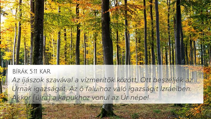 Bírák 5:11 KAR Bible Verse Image