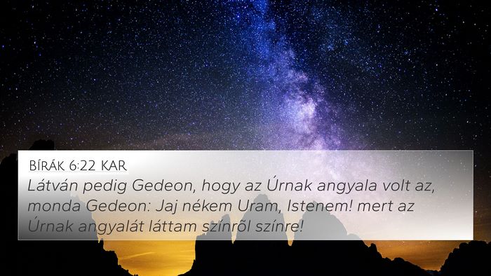 Bírák 6:22 KAR Bible Verse Image