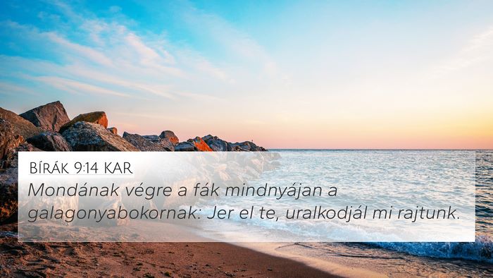 Bírák 9:14 KAR Bible Verse Image