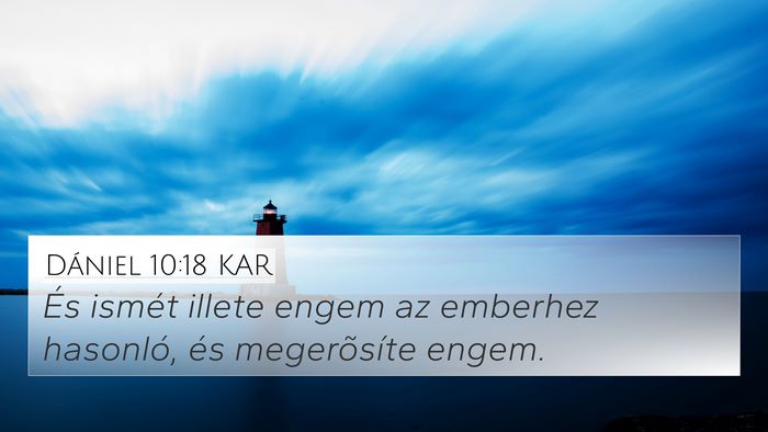 Dániel 10:18 KAR Bible Verse Image