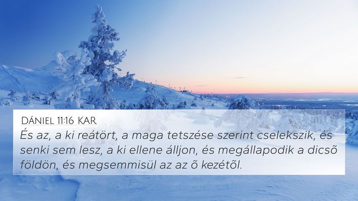 Dániel 11:16 KAR Bible Verse Image