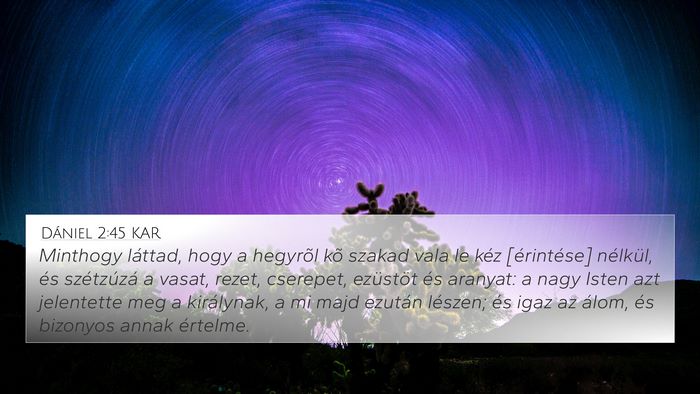 Dániel 2:45 KAR Bible Verse Image