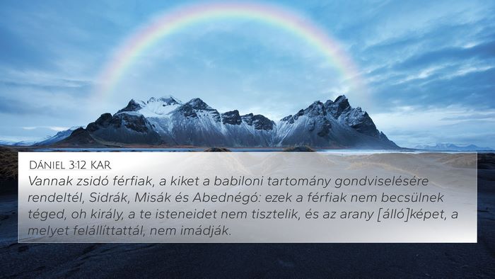 Dániel 3:12 KAR Bible Verse Image