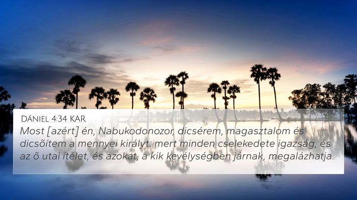 Dániel 4:34 KAR Bible Verse Image