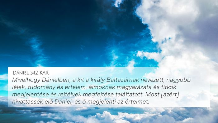 Dániel 5:12 KAR Bible Verse Image
