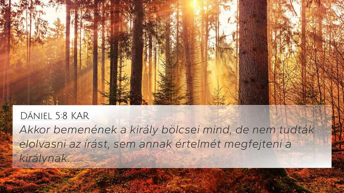 Dániel 5:8 KAR Bible Verse Image
