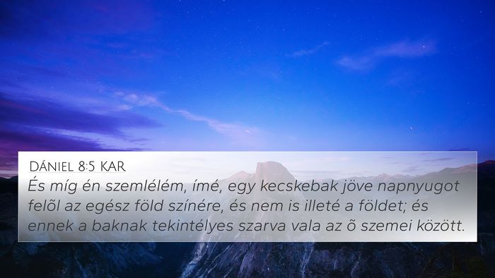 Dániel 8:5 KAR Bible Verse Image