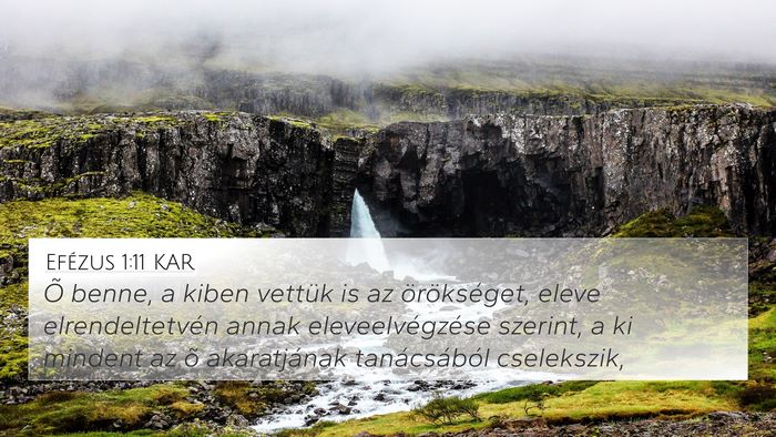 Efézus 1:11 KAR Bible Verse Image