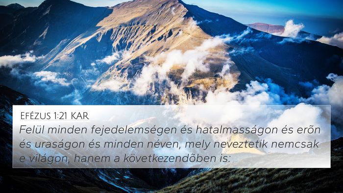 Efézus 1:21 KAR Bible Verse Image