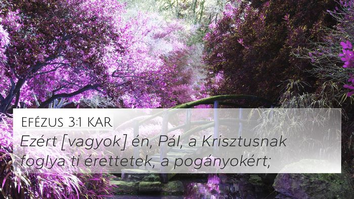 Efézus 3:1 KAR Bible Verse Image