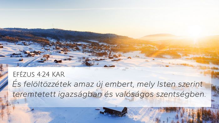 Efézus 4:24 KAR Bible Verse Image