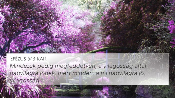 Efézus 5:13 KAR Bible Verse Image