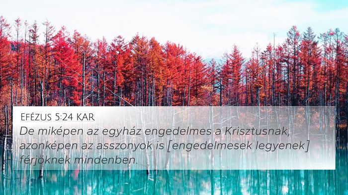 Efézus 5:24 KAR Bible Verse Image