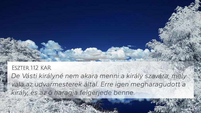 Eszter 1:12 KAR Bible Verse Image