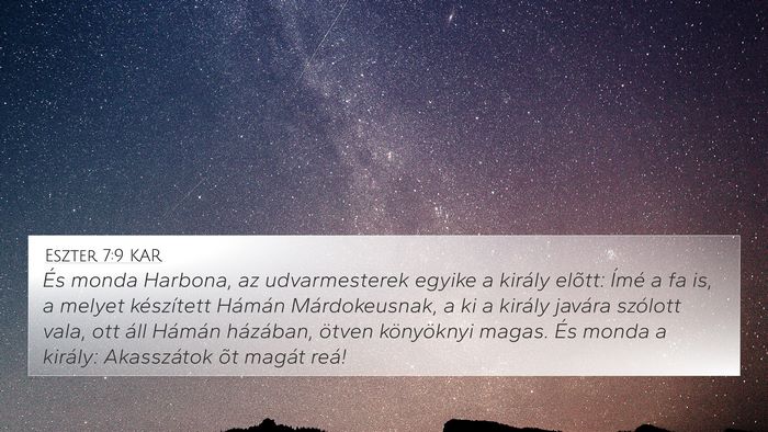 Eszter 7:9 KAR Bible Verse Image