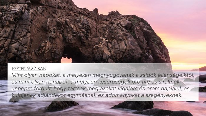 Eszter 9:22 KAR Bible Verse Image