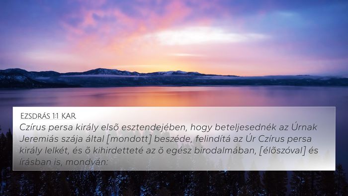 Ezsdrás 1:1 KAR Bible Verse Image